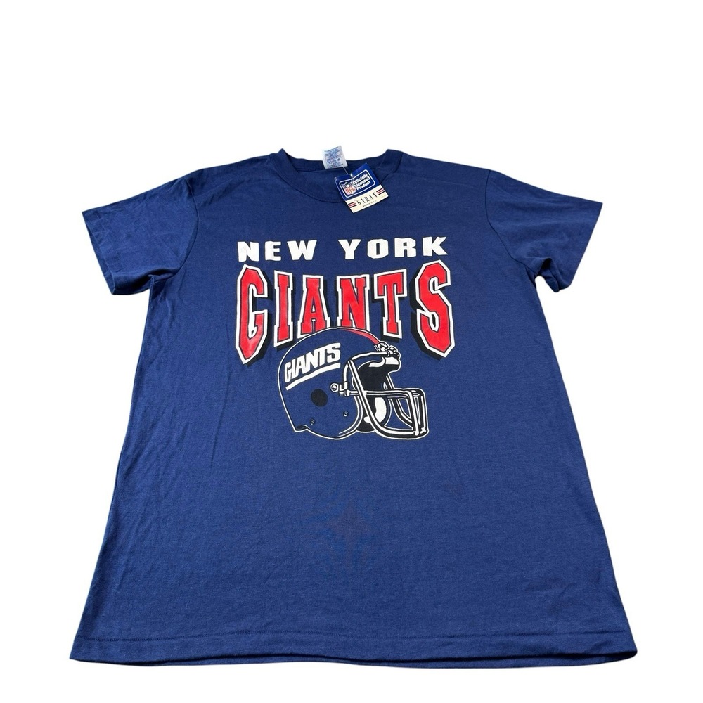 Garan VTG New York Giants 80s Single Stitch Cotton T Shirt Size XL NWT